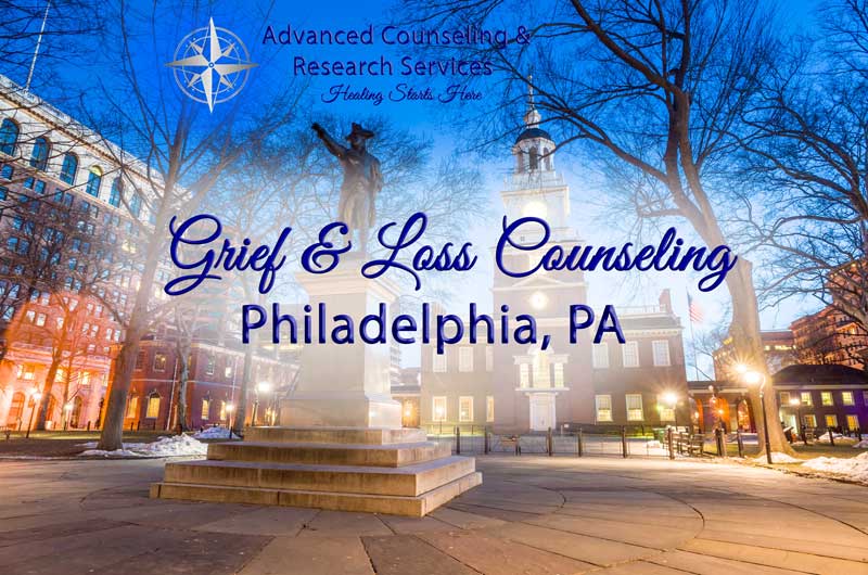Serene Pennsylvania countryside path at golden hour symbolizing the journey through grief toward healing for Philadelphia, PA residents
