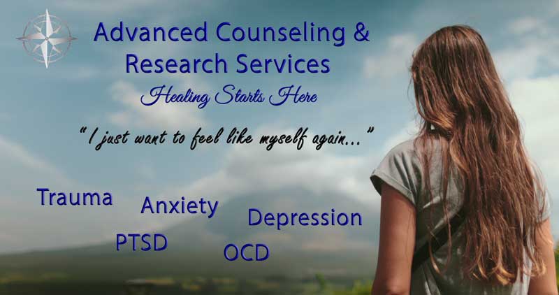 Advanced Counseling and Research Services offering support for trauma, anxiety, depression, PTSD, and OCD