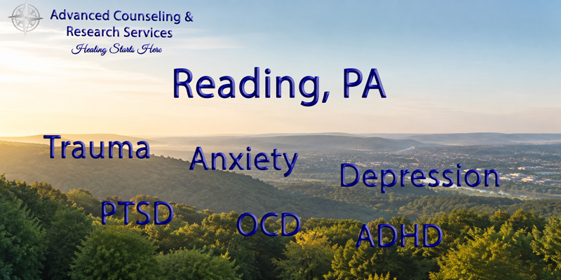 Online trauma, PTSD, and anxiety counseling for Reading, PA