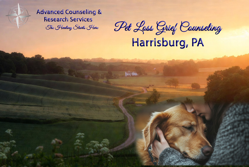 Pet loss grief counseling for Harrisburg, PA residents